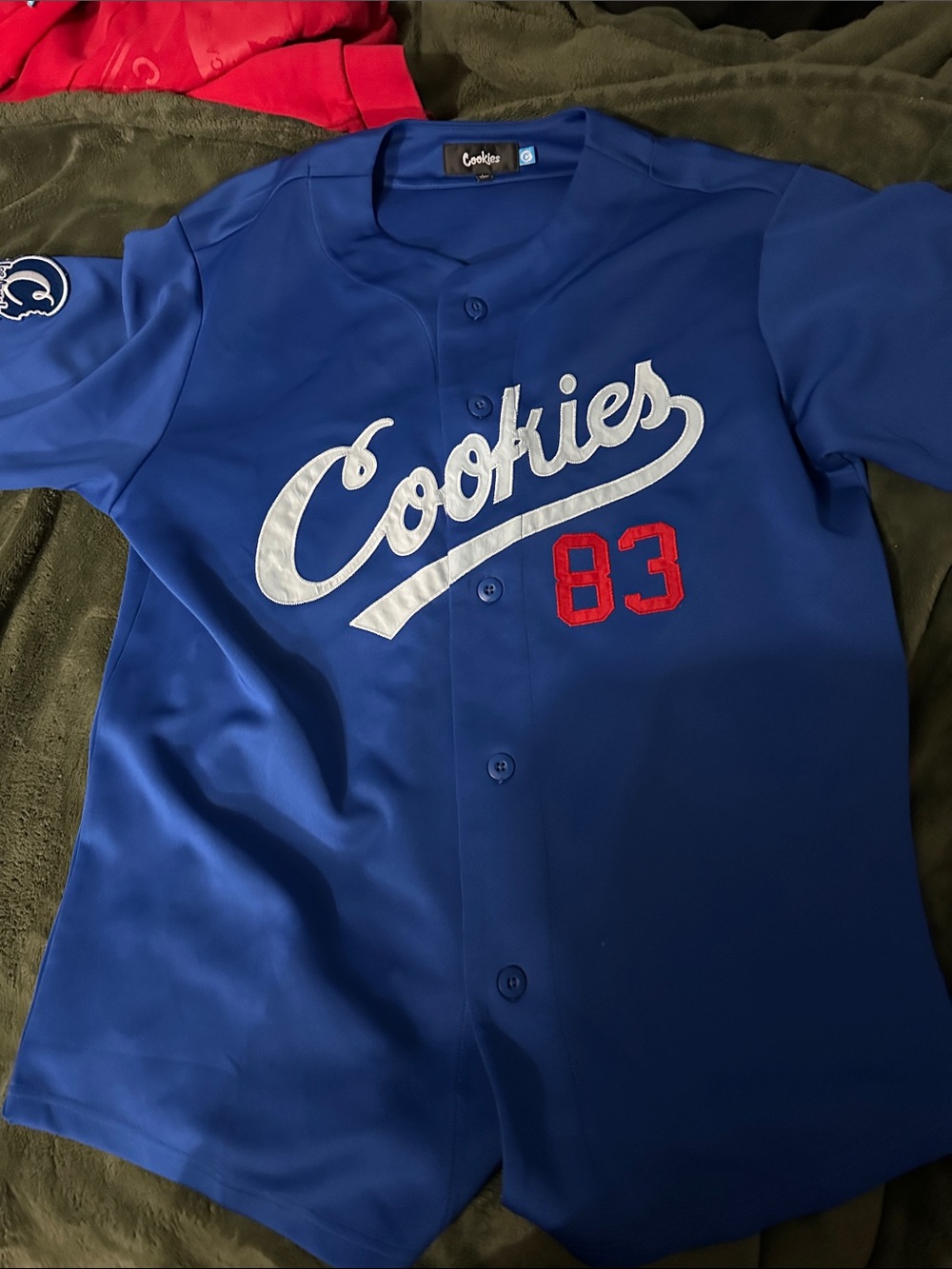 Cookies Royal Blue Baseball Jersey with '83 Patch